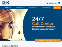 Tablet Screenshot of callking.com